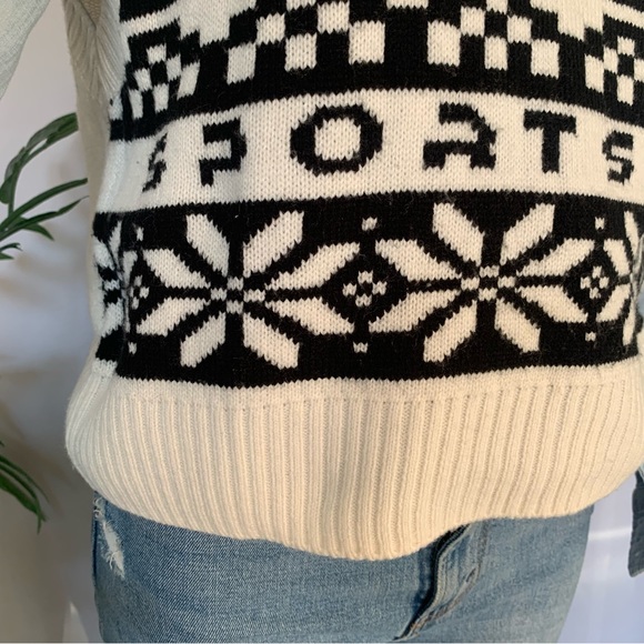 s n o w :: Retro Alpine Ski Sleeveless Sweater Knit Vest - Picture 9 of 10